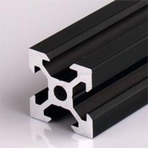프로파일 브라캣 알루미늄 부품 4 개/몫 블랙 2020 V 슬롯 유럽 표준 양극 압출 100mm-800mm CNC 3D 프린터 용 선형 레일, [10] V-550mm