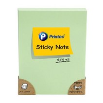 스티키 떡메모지 떡메 메모잇 연두 세로 100매 76x102