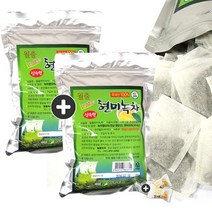끈없는 국산현미녹차 냉온겸용(300입) x 2봉(+밀크츄 2개포함), 2봉