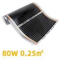 탄소섬유 매트 Minco 열 난방 필름 폭 AC 220V 80w/m2 50cm 적외선 에너지 절약 전기 따뜻한 바닥 시스템, [02] 50cm X 50cm