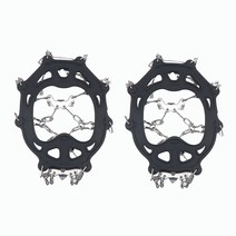 아이젠 클래식 섬세한 19 치아 미끄럼 방지 트랙션 클리트 야외 등반 휴대용 가방 포함 핫, [01] M