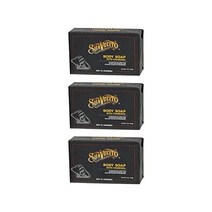수아베시토 Suavecito 바디 & 핸드 비누 바 모이스처라이징 Masculine 오리지널 Fragrance Charcoal 6 oz 3 팩