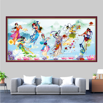 거실 종교 선녀도 그림 만들기 세트 보석십자수 재료 diy, 100x190cm