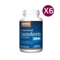자로우 포뮬러스 동결 건조 락토페린 250mg 60정 X6