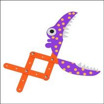 [AJZ_9334583] 악어 가제트 로봇팔 학습도구 학습교구 과학교구 만들기교구 학습재료