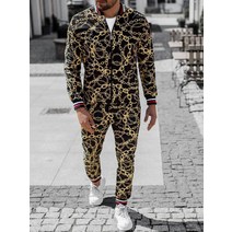 화려한 패턴 남성 저지 조거 트레이닝 복 세트 빅사이즈 염따 중국부자 허벅돼 츄리닝