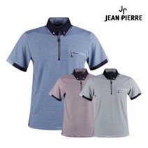 잔피엘 남성 쿨 아이스 반집업 골프셔츠 JP1M409, 100, 단품