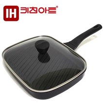 키친아트 하우스쿡 IH인덕션 멀티 직사각 그릴팬-커버, 단품