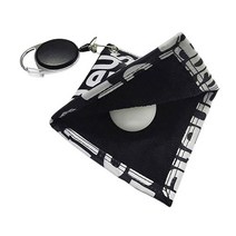 달자샵 패턴 포인트 골프 릴타월 악세사리 허리벨트 키링 골프공 클럽 클리너, GF45-블랙, 1Pcs