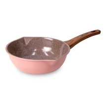 캡스톤 계란말이 후라이팬24CM 19CM 브런치 IH 인덕션 웍 에그팬 프라이팬세트, 인덕션용, 24수구프라이팬, 핑크(세라믹코팅)