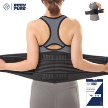바디퓨어 바른자세 2중밴딩 8단 허리보호대, 3개