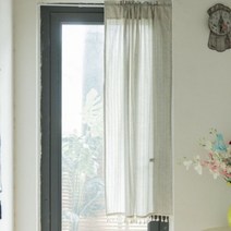 어가네닷컴 문발 그린 북유럽 주방 현관 베란다 창문 방문 가림막 가리개 바란스 문발 커튼 7color