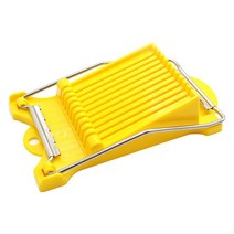 슬라이서 다기능 스테인레스 스틸 수동 점심 고기 계란 햄 치즈 과일 식품 절단기 요리 도, 01 Yellow