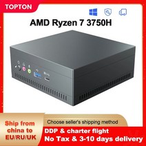 미니PC 데스크탑 고사양 topton nuc amd 게임용 ryzen 7 3750h vega 그래픽 2 ddr4 nvme ssd 컴퓨터 windows 1110 10 pro ht, 애슬론 골드 3150u, 16GB DDR4 256GB NVMe