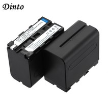 Dinto 2pcs 7200mAh NP-F950 F960 소니 HVR-Z1C HDR-FX1EFX7EFX1000E DCR-VX2100EAX2000E, 한개옵션0