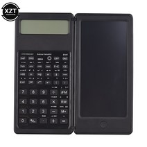 휴대용 포켓 공학용 계산기 새로운 S9AB 휴대용 계산기 LCD 화면 쓰기 태블릿 접는 과학 디지털 드로잉 패, 02 S9AB  black