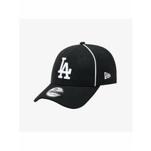 [국내 매장판] NEWERA 뉴에라 남여공용 MLB 클래식 파이핑 LA 다저스 볼캡 블랙 13338527 285676