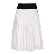 까스텔바작 골프 여성 * SS 롱~기장의 허리밴드 플리츠 큐롯 * 허리 와이드 밴드로 체형보정까지~~ BGBMCU603 WH