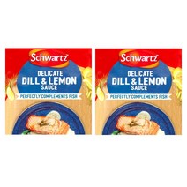Schwartz 슈와츠 피쉬 생선 딜 앤 레몬 소스 Dill & Lemon Sauce For Fish 300g 2팩, 1세트