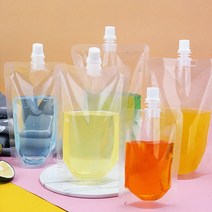 비닐백 음료 보관 스 파우 트 치 200ml 용기 치어팩 캡 쥬스, 단품