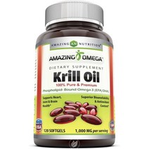 어메이징뉴트리션 크릴 오일 1000mg 소프트젤, 120개입, 1개