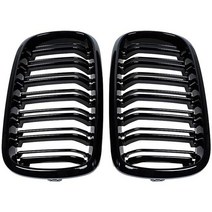 바디킷 BMW X5 F15 그릴 블랙 F16 X6 F85 F86 ABS 광택 키드니 2 개대 더블 슬레이트, 01 Black