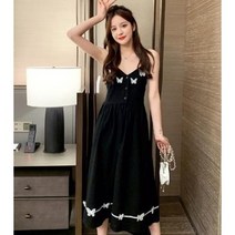 시원 한여름 나시 블랙 원피스 1013