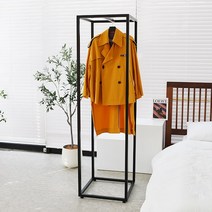 코코디피 가루 옷가게 디스플레이 옷걸이 디자인 행거 맞춤 주문제작 긴옷 롱패딩 롱코트 롱원피스 헹거, 초록색