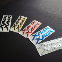 야마하 XMAX 3D 스티커 로고 데칼 엠블럼, 골드, 1개