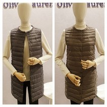 [올리비아로렌] NC15 오리털 경량 패딩조끼 VOBKDWSC421 (6893307)