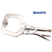 C형 클램프 6인치 사용범위 50mm 까지 고정 원터치 소형바이스 바이스그립 그립플라이어 6SP 소형 만력기 다양한 두께의 구조물을 바이스 그립 플라이어 C클램프 크램프 1개