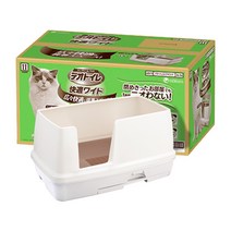 LG유니참 데오토일렛 고양이 화장실   전용 모래 2L x 2p   패드 4p, 혼합 색상