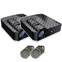 이십이도 2세대 센서형 레이져 LED 도어라이트 도어빔 1+1, 1세트, 380_해골