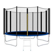 점핑트램폴린 보호망이 있는 야외 대형방방이 유치원, 보호망 + 사다리 포함 직경 10피트 3.06미터