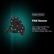 Ebike 페달 PAS 시스템 보조 센서 10 자석 오른쪽 전기 자전거 액세서리 변환 키트, 01 Pedal Assist Sensor, 한개옵션1