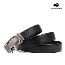 바이슨데님 BISON DENIM 남자 수제 가죽 버클 정장 캐쥬얼 자동벨트 허리띠 혁띠 N71283