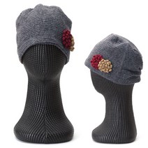 샵앤 골지 방한 비니 두건 모자 TRW-WH-0282-그레이