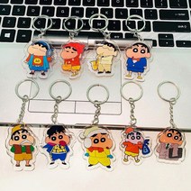 짱구 아크릴 키링 에어팟 백참 열쇠고리 가방걸이 랜덤키링 키홀더 자동차키, 13