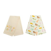 Pearhead 스시 고양이 접시 타월 2개 세트 고양이 애호가 주방 리넨 세트 스시 티 타월 트렌디한 홈 데코 고양이 주인의 필수 액세서리, Dog Lover Dish Towel Set