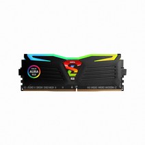게일 DDR4 16G PC4-25600 CL16 SUPER LUCE RGB Sync 데스크탑용 램 블랙 8G x 2p, GLS416GB3200C16ADC