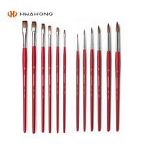 화홍 수채화붓 771 6본 세트 (환)(평), (평)세트