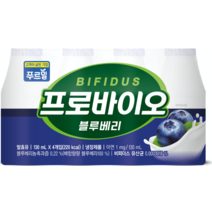 (신제품) 푸르밀 프로바이오 비피더스 블루베리 125ml x 24개 총 3000ml, 24개입