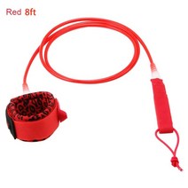 서핑리쉬 서핑보드 이쉬코드 681012ft 보드 발 로프 안전 tpu 나일론 스테인레스 스틸 가죽 끈 폴리 우레탄 tpu 나일론 스테인레스 스틸 가죽 끈, 레드 8피트