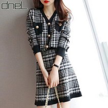 드넬 패턴니트투피스세트DWZ13191A