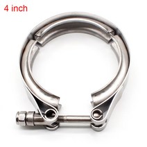 DEFT 2/2.25/2.5/3/3.5/4 인치 V-밴드 클램프 스테인레스 스틸 V 밴드 플랜지 키트 배기 파이프 다운 자동, 13 4 inch Clamp