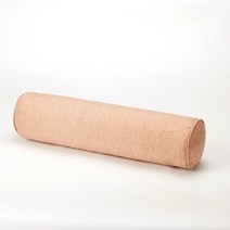 이동식 허리 지원 패드 순수 컬러 코튼 린넨 머리 받침 베개 소파 침대 잠자는 볼스터 사무실 홈 장식, 15x40cm, 분홍
