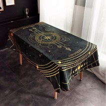 타로천 별자리 탁자 테이블 덮개 보 타로 스프레드천, 85x85, 블루