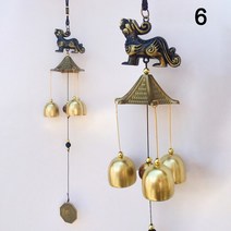 우드 차임벨 윈드 일본 풍경 오로벨 바람 종소리 정원 구리 종 윈드차임 매달려 장식 방, 11 A6