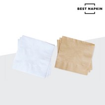 베스트냅킨 칵테일 냅킨 테이블 냅킨 무지 무형광, 옵션4.8000매, 갈색지