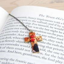 [천삼백케이] [북키스] 십자가책갈피 악보 위의 모란 꽃다발, 단품